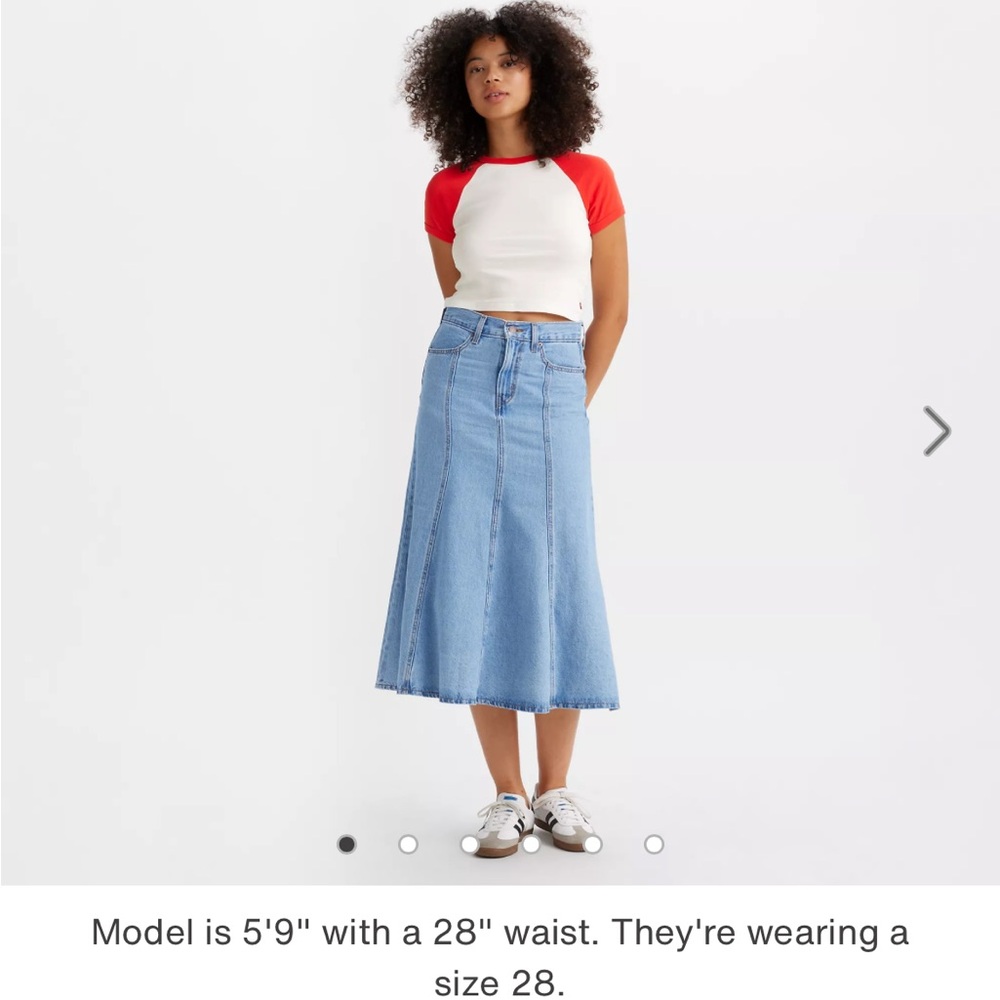 Levi’s midi denim skirt